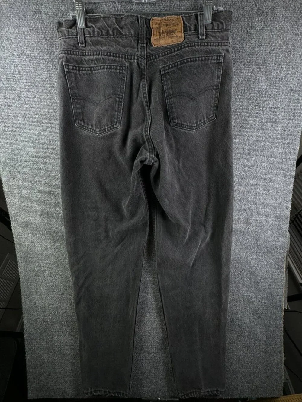 VTG Levi’s USA Made Charcoal Wash Denim Jeans Black Tab 40550-4159 ACTL 30x31